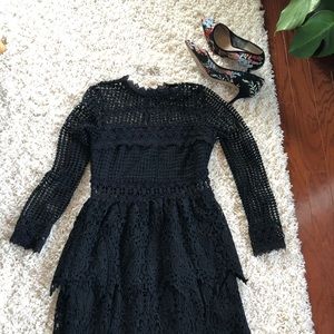 Crochet cocktail dress